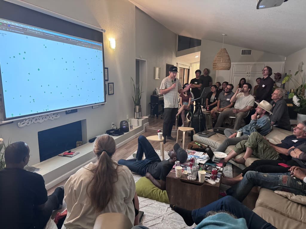 GenJam presentation event with audience watching