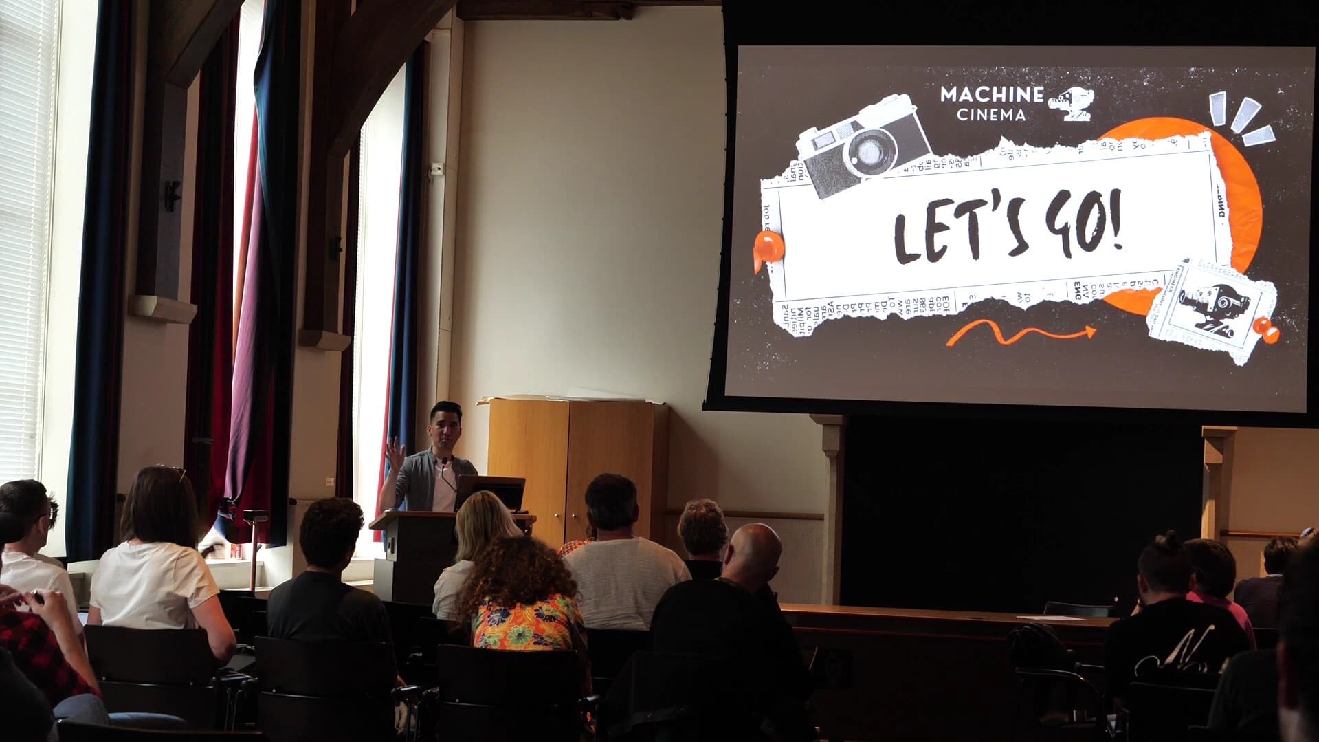 GenJam LET'S GO presentation with audience