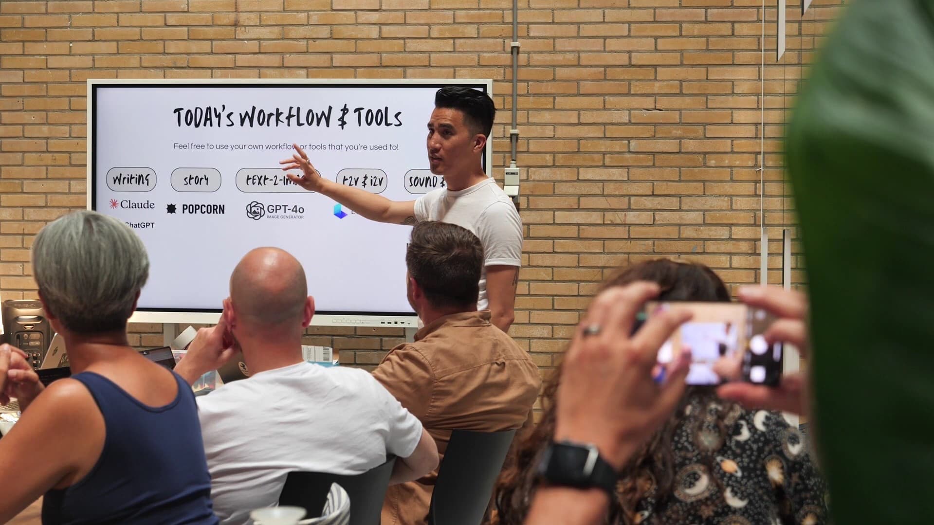 Outdoor GenJam workshop with workflow presentation